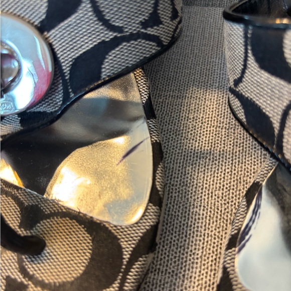 Coach Logo Noble Women’s Wedge Shoes Size 10 Black - Picture 10 of 12